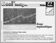 Zone mylonitique carrière d ela Meilleraie Tillay Vendée