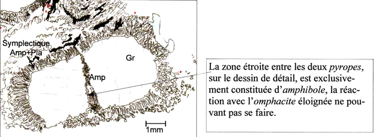 Dessin interprétation Eclogite Pyrope