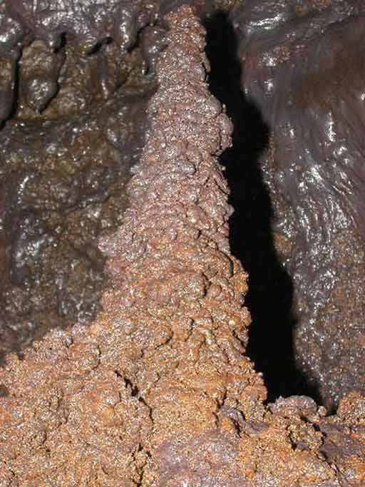 Stalagmites de lave